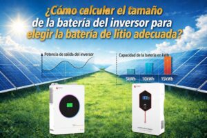 Sistema de energía solar Xindun de China cálculo del tamaño de la batería del inversor