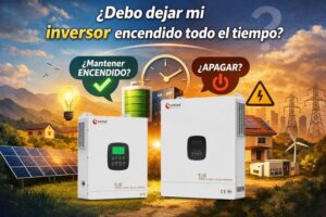 Sistema de energía solar Xindun de China debo dejar mi inversor encendido todo el tiempo