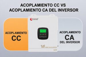 Sistema de energía solar Xindun de China inversor de acoplamiento CC vs inversor de acoplamiento CA