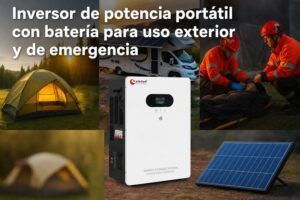 inversor de potencia portátil con batería
