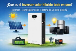 Sistema de energía solar Xindun de China inversor híbrido todo en uno