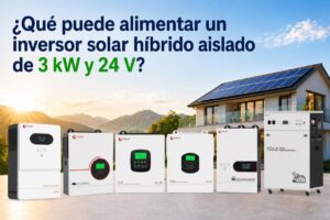 Sistema de energía solar Xindun de China inversor solar híbrido aislado de 3 kW y 24 V