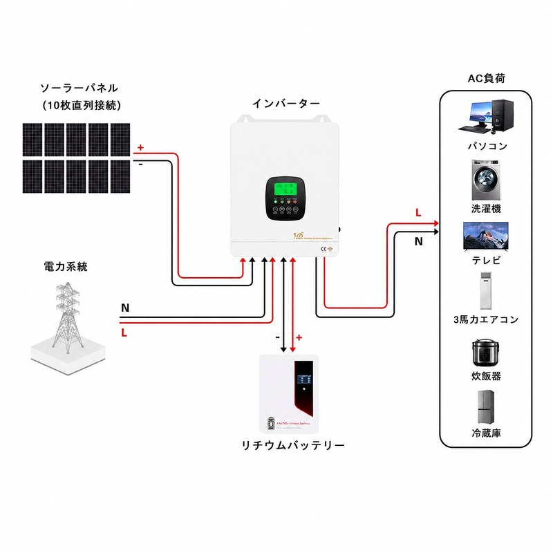 6.3 kwオフグリッドハイブリッドパワーシステム 6.3 kwオフグリッドハイブリッドパワーシステム