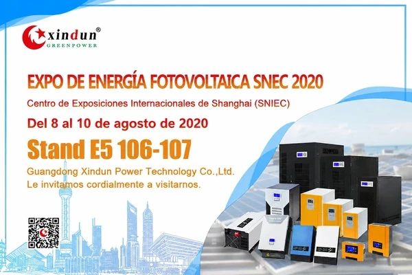EXPO DE ENERGÍA fotovoltaica SNEC XINDUN 2020
