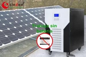 Sistema de energía solar Xindun de China Sistema de energía solar sin batería y inversor solar fuera de la red sin batería