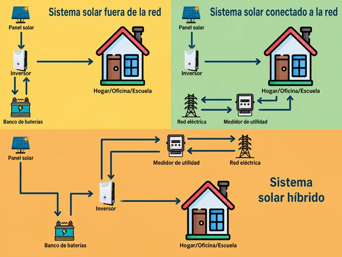 diferencia entre fuera de la red en la red y el inversor híbrido diferencia entre fuera de la red en la red y el inversor híbrido
