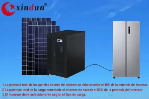 Sistema de energía solar Xindun de China Inversor-adecuado-para-sistema-de-energía-solar-de-150KW