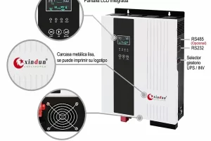 Sistema de energía solar Xindun de China inversor solar hp sin bateria