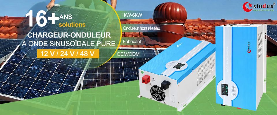 Chargeur inverseur à onde sinusoïdale pure 12V 24V 48V Chargeur inverseur à onde sinusoïdale pure 12V 24V 48V