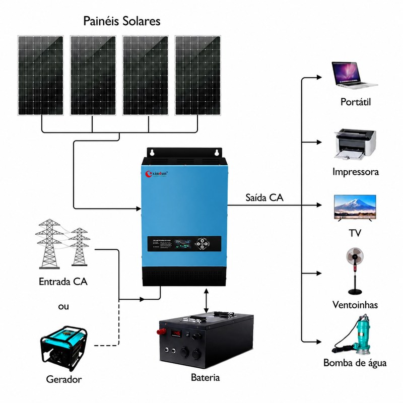 empresa de sistemas de painéis solares off-grid 12V 24V 48V empresa de sistemas de painéis solares off-grid 12V 24V 48V