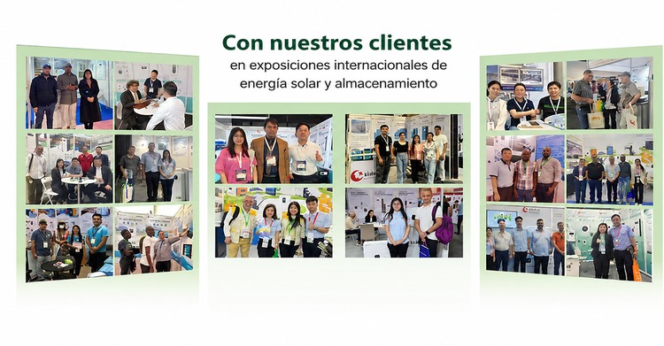 Exposición de energía solar y almacenamiento