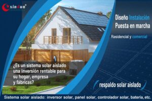 solar aislado con respaldo de batería
