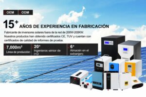 Sistema de energía solar Xindun de China La mejor empresa de inversores fuera de la red.