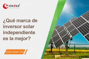 Sistema de energía solar Xindun de China Marca de inversor solar independiente