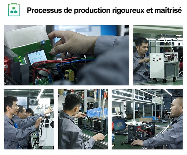 Processus de production d'onduleurs solaires Xindun