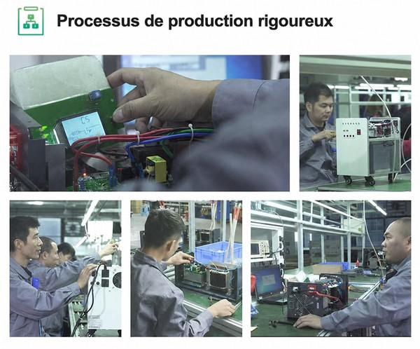 processus de production des onduleurs Xindun