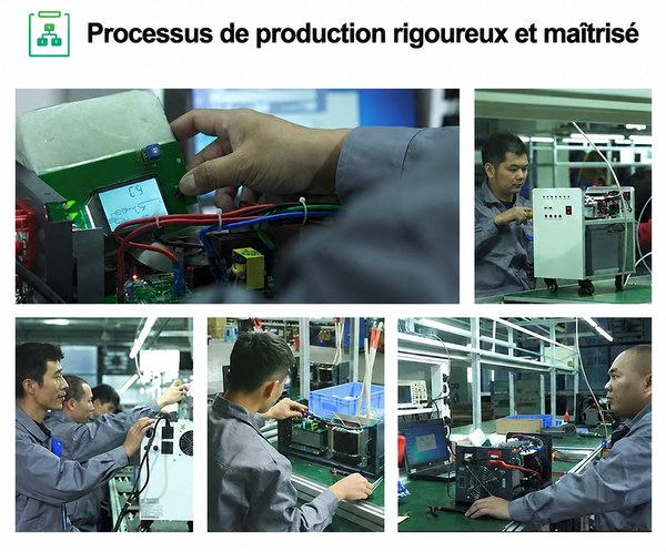 processus de production du contrôleur de charge PWM