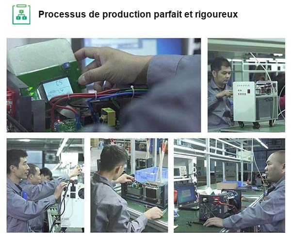 processus de production des onduleurs haute fréquence