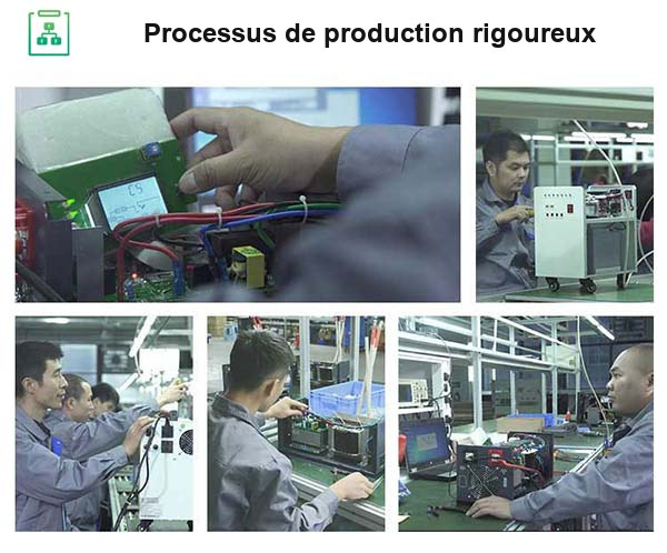 usine chinoise d’onduleurs hybrides raccordés et hors réseau