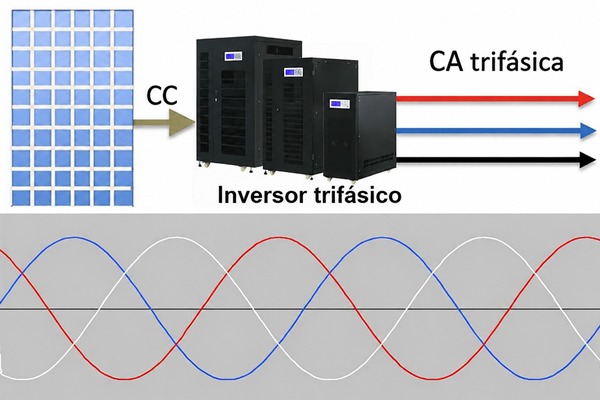Cargador inversor de almacenamiento de batería solar trifásico en venta Cargador inversor de almacenamiento de batería solar trifásico en venta