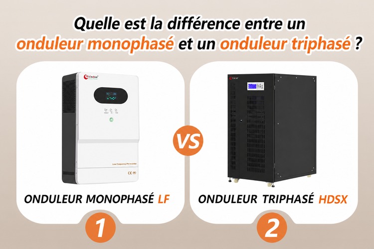 différence entre onduleur monophasé et onduleur triphasé