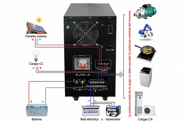 Inversor con controlador solar integrado 2