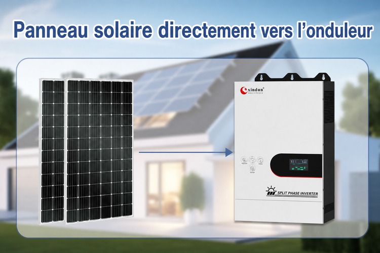 panneau solaire directement vers l’onduleur