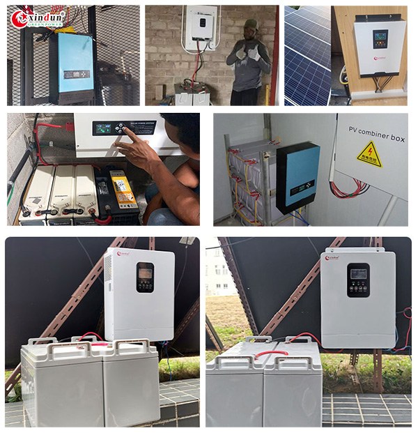 Application de l'onduleur avec MPPT solaire et chargeur secteur Application de l'onduleur avec MPPT solaire et chargeur secteur