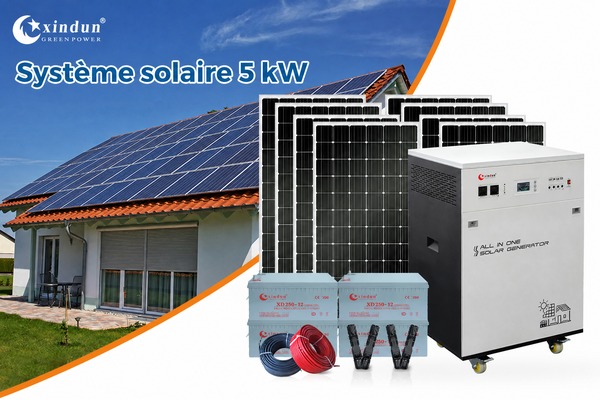 Combien d'électricité un système solaire de 5 kW produit-il