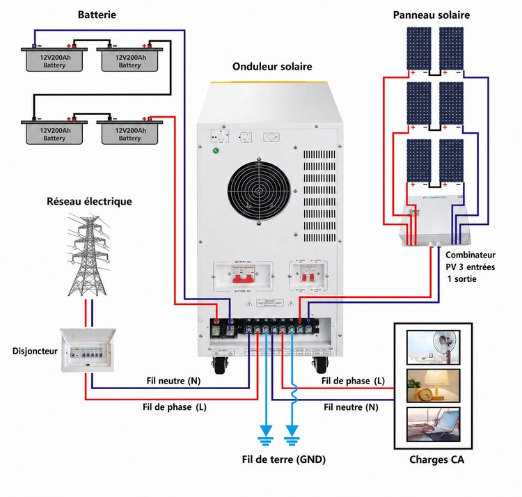 connexion kit système solaire bateau WD connexion kit système solaire bateau WD