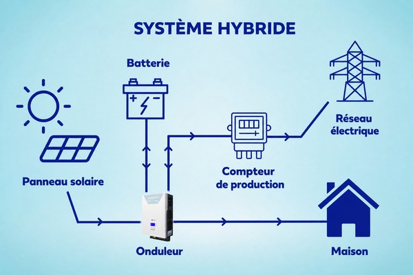 Onduleur hybride on-grid / off-grid ES