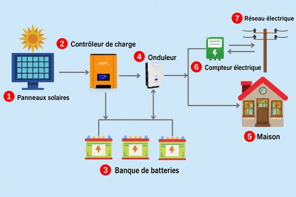 Principe de fonctionnement du régulateur de charge MPPT