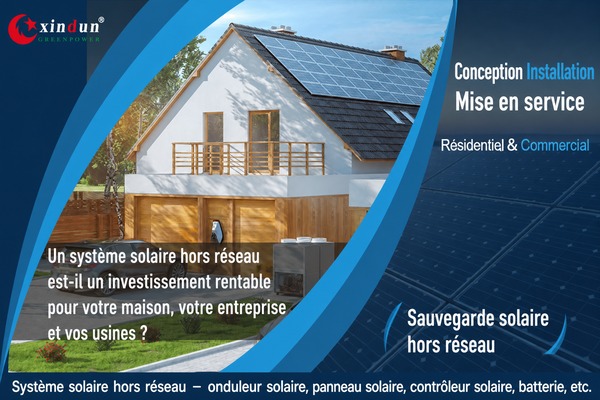 solaire hors réseau avec batterie de secours