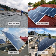 Structure de montage des panneaux solaires