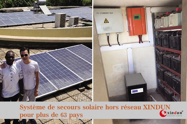 système solaire hors réseau avec batterie de secours - sauvegarde hors réseau