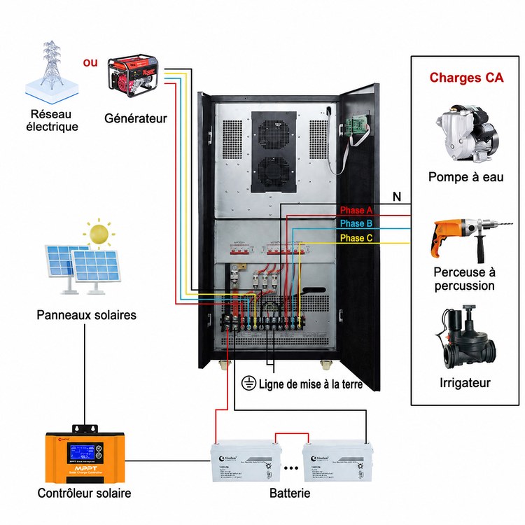système solaire hors réseau HDSX pour irrigation système solaire hors réseau HDSX pour irrigation