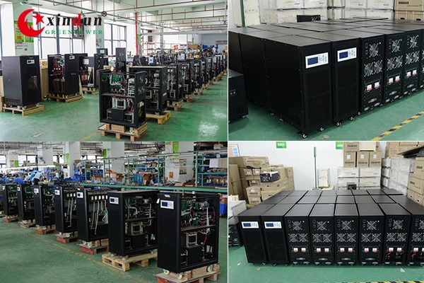 Usine Xindun triphasé — UPS monophasé vs triphasé